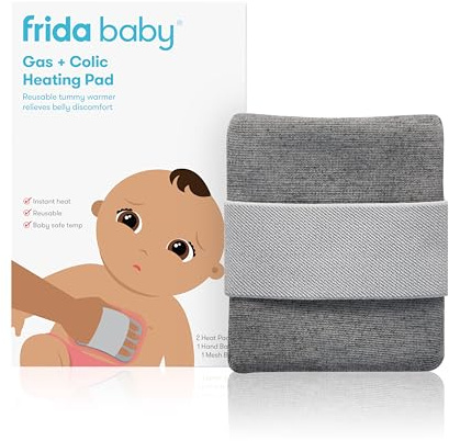 Frida Baby Gas + Colic Heating Pad for Natural Belly Relief | Gentle Heat to Relax + Soothe Bellies | Instant Tummy Warmer | Soothe Colic Discomfort