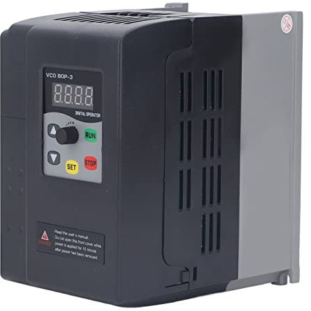 Convertidor Monofásico a Trifásico, Soporte de Variador de Frecuencia Variable Monofásico 220-240 V Ca Entrada Y Salida Trifásico 0-240 V Ca(2.2kw 9.5A)