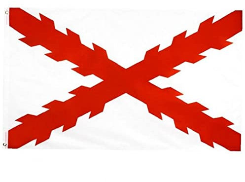 Haowul Bandera De 90x150 Cm De Cruz del Imperio Español Borgoña