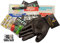 PROGAL COLORS Zubehör-Set (Handschuhe + 12 verschiedene Diffusoren + Montana Cans Shorty Marker 4 mm, Schwarz + verschiedene Aufkleber, einschließlich Hello und Eierschale)