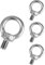 QWORK 4 Pezzi M12 Bulloni ad Occhiello, M12 Bullone per Sollevamento Filettato Maschio Acciaio Inossidabile 304 per Sollevamento Vivente (300KG)