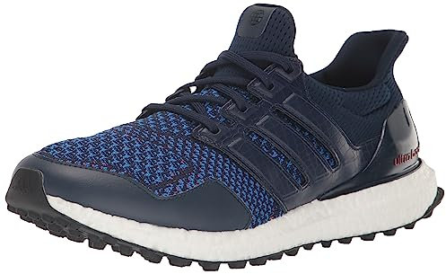 adidas Ultraboost Golfschuhe ohne Spikes, Unisex-Erwachsene, Collegiate Navy/Bright Red, 12 US
