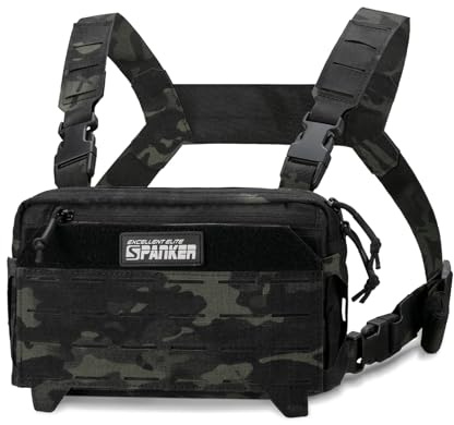 EXCELLENT ELITE SPANKER Verstellbare Chest Rig Männer Taktische Brusttasche | chest bag,laser cut chest pack,für geeignet/wandern/radfahren/angeln/jagen/alltag/paintball