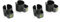 Gravity SA CC 35 B - Cable Clips for 35 mm Speaker Pole (Pack of 2)