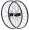 27,5 Zoll Laufrad Set Mountainbike Laufradsatz AluminiumLegierung Hinterrad Vorderrad Disc Bunte Räder Paar MTB-Felge mit 6 Loch Scheibenbremsen (Schwarz)