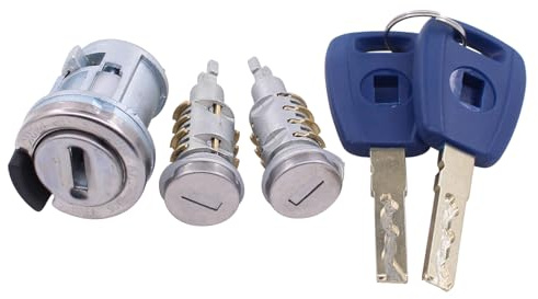 Ignition Switch Lock and Door Lock Barrel Cylinder Set for Fiat Vaux-hall | for Doblo MK2 for Combo D