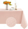 Romanstile Tischdecke abwaschbar rosa 140x180 wasserabweisend Tischtuch Tablecloth Tischwäsche Deko für Baby-Partys,Geburtstagsfeiern, Brautduschen,romantische Abende und Verabredung,Frühling,Sommer