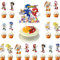 Dekorationen Kuchendekoration Cupcake Toppers Tortendeko Deko Geburtstag Cupcake Toppers Set Kuchen Dekoration Junge Cake Topper für Kinder (I1)