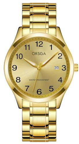 CIVO Uhren Herren Gold Armbanduhr: Wasserdicht Herrenuhr Analog Quarz - Edelstahl Uhren für Männer mit Datum Leuchtend Geschenke Klassische