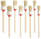 8 Stück Borstenpinsel, Rundpinsel Ringpinsel Lackpinsel Wachspinsel Maler Ringpinsel Set, Profi Holz Rundpinsel Naturborstenpinsel für Wänden und Möbeln für den Hausgebrauch