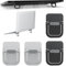UYVPAER 4 Elevadores De Teclado Portátil, Autoadhesivos para Mini Laptop, Soporte Invisible para Teclado De Computadora para Escritorio, Patas Plegables para Laptop con Silicona Antideslizante