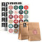 Adventskalender Tüten & Adventskalender Aufkleber – 24 Tüten, Zahlen & Verschluss Sticker – Bastelset Adventskalender 2025 Kinder Frauen Männer – Adventskalender zum Befüllen - Zahlen - Bunt
