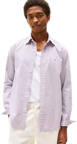 Tommy Hilfiger Flex Poplin Small Tartan Shirt Mw0mw39459 Chemise L/S Homme (Lot de 1)