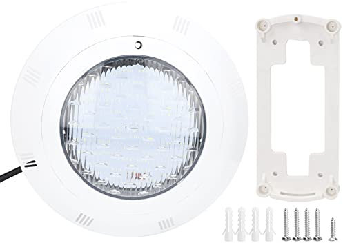 Luci Subacquee per Piscina con Luce Bianca da 40 W 360 LED, Realizzate con Guscio in Plastica con Riempimento in Resina, Adatte per Piscine Fresche o salate. Montaggio a parete