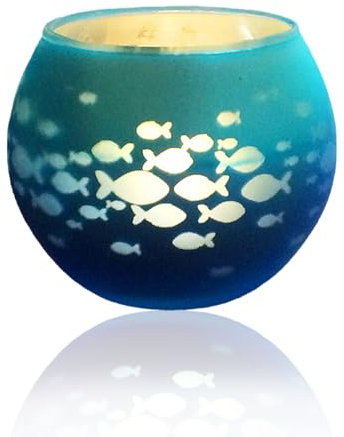 Mosaic Glass Tea Light Holders Romantic Stained Votive Candle Holder, MIATTCLD Round Handmade Tealight Candle Holder for Table Centerpieces, Christmas, Valentine, Birthday Party, Home Decor (N)