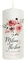 Scheinvoll® Hochzeitskerze Rosen in Rot mit Namen, Datum und Spruch - Modell Milena - Wunderschöne Vintage Kerze (20 x 8 cm)