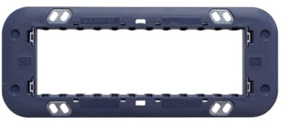 1 Supporto per placchette 6 moduli/posti, Compatibile Con BTicino Axolute, Scatola/Cassetta 506/507, Realizzato In plastica di alta qualità, 100% compatibile con le placche e i moduli originali