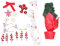 ARTOCT Mini árbol de Navidad con cadena de luces de muñeco de nieve de 23.6 pulgadas, PVC, artificial, pequeño árbol de Navidad para decoración del hogar