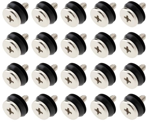 VGOL 20 Sets Hard Drive Bracket Screws Washers Kits M3.5 Compatible with Fractal Suitable for Hard Drive Adapters and SSD Brackets