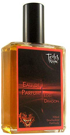 Original Teufelsküche Patchouli Lost Dragon – Rauchiges Drachenharz & Vintage-Patchouli, Eau de Parfum Herren, Gothic Parfum, 100 ml Spray, Gotik Patchouly