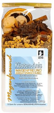 Bremer Gewürzhandel Magenfreund Ansatzmischung Küstenanis, ohne künstliche Zutaten, Likör selber machen, Anislikör, 450g