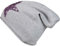 Cashmere Dreams Slouch-Beanie-Mütze mit Kaschmir - Hochwertige Strickmütze für Damen Mädchen - Hat - Pailletten Stern - One Size - Sommer Herbst und Winter Zwillingsherz (hellgrau/rosa)