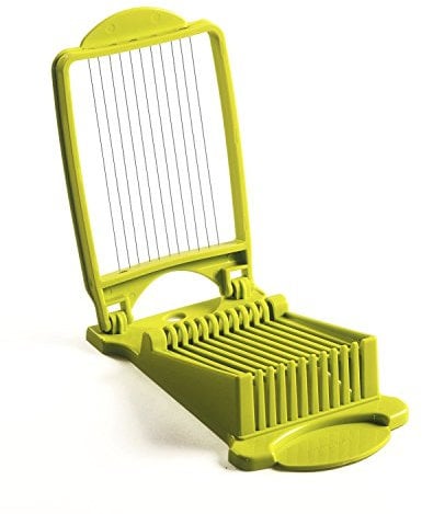 Luncheon Meat Slicer, Durable, Quality Stainless Steel 11 Wires for 12 Thinner Slices, Certified Safety, Slice Meats (Green)