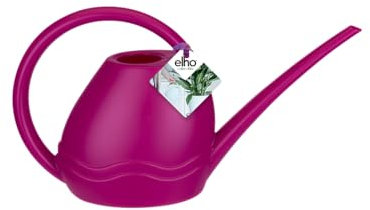 Elho Aquarius Giesskanne 36 - Gießkanne für Züchten und Ernten - Ø 34.8 x H 16.8 cm - Rosa/Kirschrot