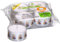 Smart-Planet® Kerzen Ambiente - 4 große ECO Teelichter XXL in Transparenter Hülle mit Happy Birthday Motiv - Geburtstagskerze Nachfüllbar