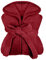npluseins extra weicher Kapuzen-Bademantel aus Kuschelfleece - in modernen Farben und verschiedenen Größen - Unisex & wadenlang, S, Burgund