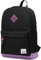 VASCHY Zaino Donna,Zaini Casual Zaino Scuola Superiore Zaino Università Vintage Zaino Classico Impermeabile Zaino PC 15.6 Pollici Zaino da Viaggio Lavoro Nero Viola