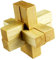 MINGZE 3D Holzpuzzle Denksportaufgaben, Knobelspiele Geduldspiel aus Holz Holzspielzeug, Logisches Spielzeug und Geschenk für Kinder und Erwachsene (Holzfarbe)