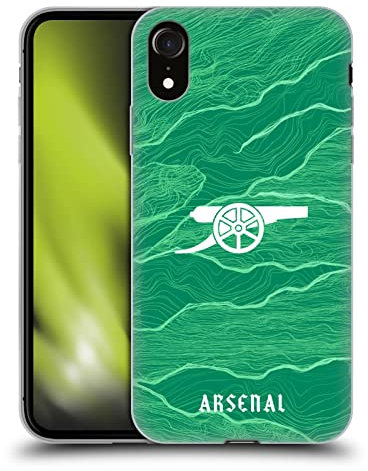 Head Case Designs Licenciado Oficialmente Arsenal FC Portero Away Kit de Escudo 2021/22 Caso Funda de Gel Suave Compatible con Apple iPhone XR