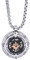 amorili Collana Uomo Rosa dei Venti in Acciaio Inossidabile | Pendente Bussola Nautica | Catena Regolabile Fino a 50 cm | Gioiello Regalo Elegante Stile Marina Militare (i)