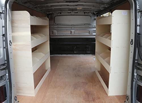 Vanify - Kompatibel mit Renault TRAFIC L1 2015+ Fahrzeugeinrichtung Fahrzeugregale, doppelte Regale hinten