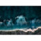 murando - Papier Peint Panoramique Adhésif Paysage 147x105 cm - Tapisserie Murale Autocollante Décoration Moderne Chambre Salon - Gris bleu turquoise - L'eau vague mer océan c-B-10039-a-a