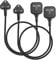 HITRENDS 2-Pack 1 Way Extension Lead 1M, Single Socket Extension Lead, UK 3 Pin Plug Power Strip(13A,3250W Max), Sturdy Plug Extension for Travel, Home, Office, Black