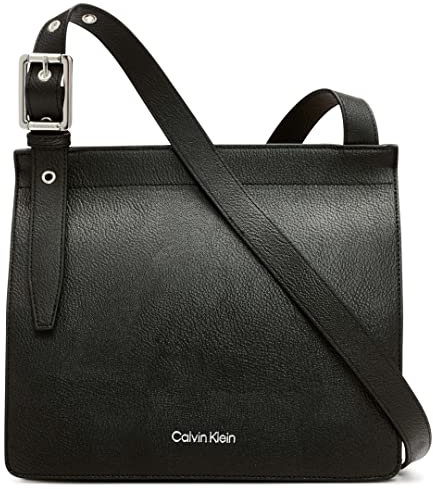 Calvin Klein Damen Havana Novelty Organizational Crossbody, Schwarz/Silber