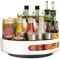StarryTiger Lazy Susan Plato Giratorio de 360°, Organizador Giratorio de Acero para Nevera, Cocina, Salón, Dormitorio, Plato Giratorio Organizador Especias, Fácil de Limpiar, 22x22x5cm