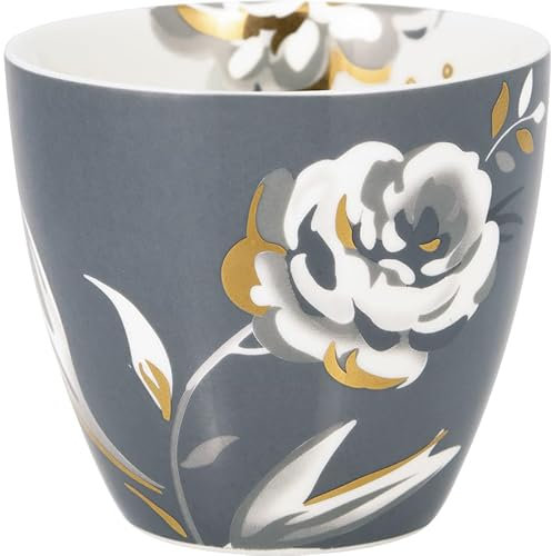 GreenGate Aslaug Latte Cup Dark Grey 0,35l