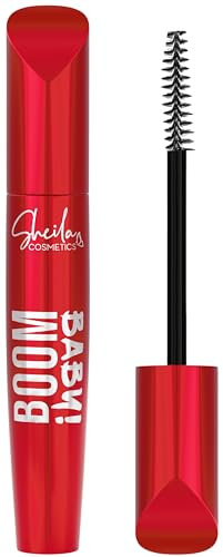 Sheila Cosmetics Boom Baby Volume & Definition Mascara, Effetto Volumizzante a Lunga Tenuta, con ProVitamina B5, Nero Intenso, 9,4 ml