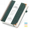 Notizbuch A5 Gepunktetes - Bullet Dot Journal 320 Seiten, Spiralgebundene Notizbücher für Schreiben, Notizblock 100gsm College Papier, Hardcover Tagebuch für Frauen Männer Arbeit Büro Schule, Grün