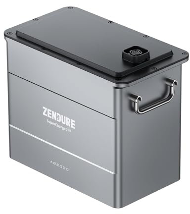 Zendure SolarFlow AB2000 Impianto fotovoltaico da balcone, batteria LiFePo4 da 1920Wh, capacità espandibile 7680Wh, impermeabile IP65, ingresso solare 800W, potenza in uscita 1200W