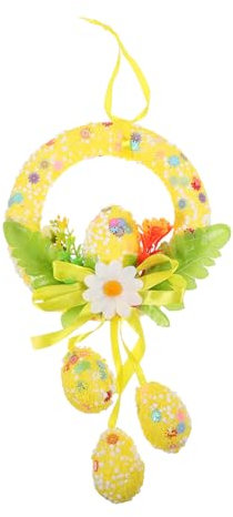 MAGICLULU 3st Ostereiergirlande Ostern Türhänger Osterei-dekorationsset Ostern Türschild Frühling Osterkranz Osterei Haustür Kranz Ostern Hängender Kranz Baum Dekorative Gegenstände Runden