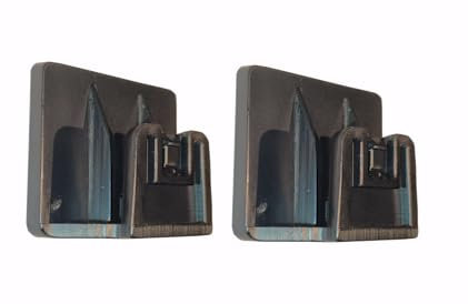 WCS-SHOP® Supporto Compatibile Telepass Compatibile MooneyGo Clip adesiva - 2 pezzi (Nero quadrato)