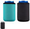 YALIYU Can Cooler, 2 PCS Beer Can Bottle Cooler Sleeve, Can Sleeves for Drinks Cans, Insulators Holder Non-Slip Bottle Cooler for Cola Beer Water Bottle Sleeve(Black Blue), Can Holder