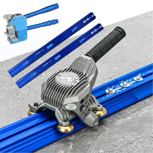 Tile Cutter, Manual Tile Cutting Machine, 2.2/2.3/3/3.8mwall And Floor Tile Cutter For Large Format Ceramic Porcelain Tiles, Professional Porcelain Slab Cutting Machine With Double Rails Design,3M