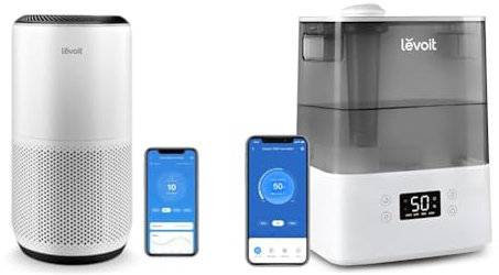 LEVOIT Air Purifiers for Large Home Bedroom 83m², CADR 400m³/h, Alexa Enabled & Humidifier for Bedroom Baby Home, 6L Large Tank, Top-Fill Cool Mist Air Humidifier