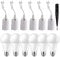 Sporgo 13 Stücke Fassung Lampenfassungs Set: 6 Stück Lampenfassung E27+6 Stück LED E27 weiße Glühbirne Set mit Spannungsprüfer, Renovierfassung E27 max. 60W 250V, Baustellenfassung E27 Ersatzfassung