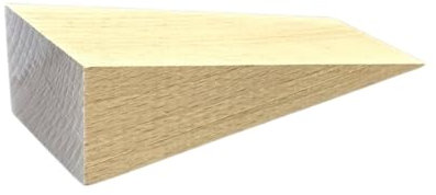 Tolux Wooden Wedges, Hardwood Wedge, Beech Wood Wedge, Wooden Doorstop, Handy Tool in Carpentry, Construction and Various DIY Projects, Size 125x45x30 mm, Pack of 10 pcs